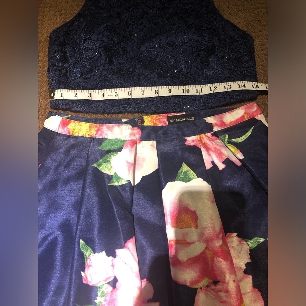 COPY - My Michelle Two-Piece Formal Floral Dress Set! - Picture 6 of 10